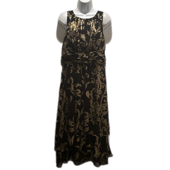 J. Taylor black & gold dress - Picture 2 of 11
